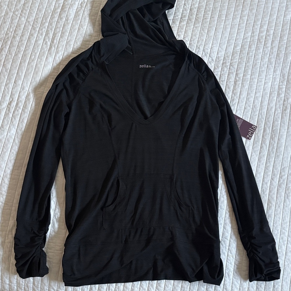 Zella Charcoal Hooded Shirt